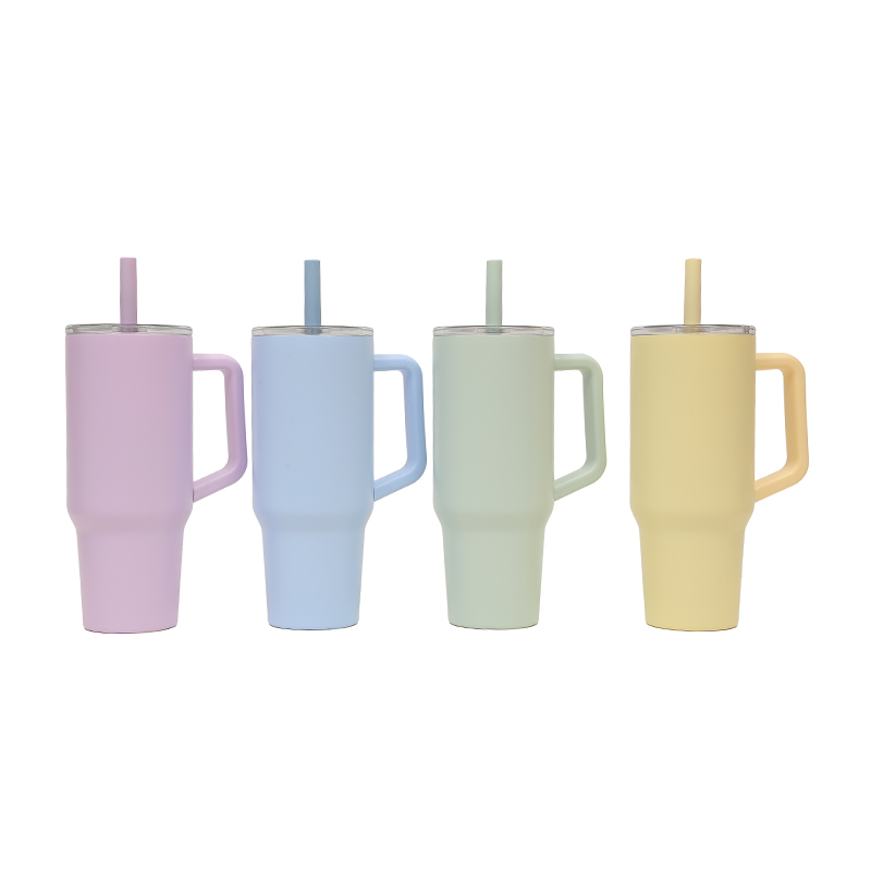 Wholesale 40oz Thermal Drink Tumbler Tea Coffee Cup Stainless Steel Vacuum Tumbler Insulated With Straw Lids