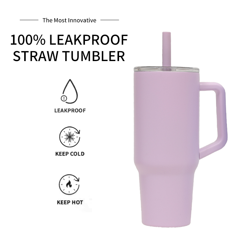 Wholesale 40oz Thermal Drink Tumbler Tea Coffee Cup Stainless Steel Vacuum Tumbler Insulated With Straw Lids