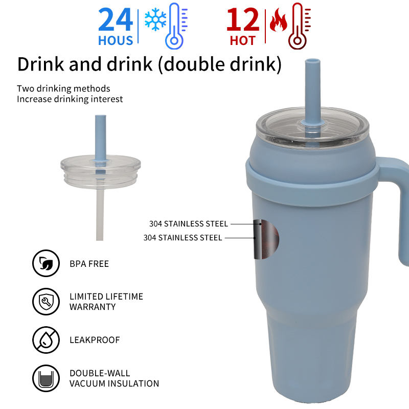 Wholesale Custom Logo Double Wall Vacuum Insulation Mug Bpa Free Insulated Thermal Tumbler