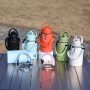 Portable 650ML Double Wall Stainless Steel Insulated Vacuum Bottle Camping Outdoor Water Bottle with Braided Rope and Straw Lid