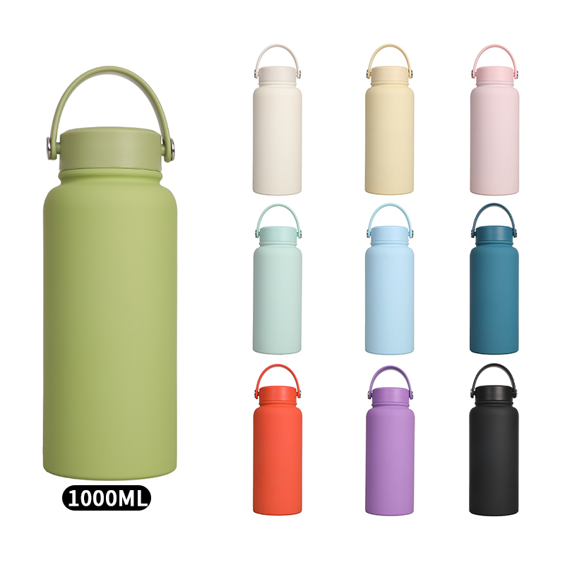 Super Discount Wholesale 1000ml Capacity Double Wall Stainless Steel Vacuum Bottle Keep Hot Stay Cold One Bottle Double Lid