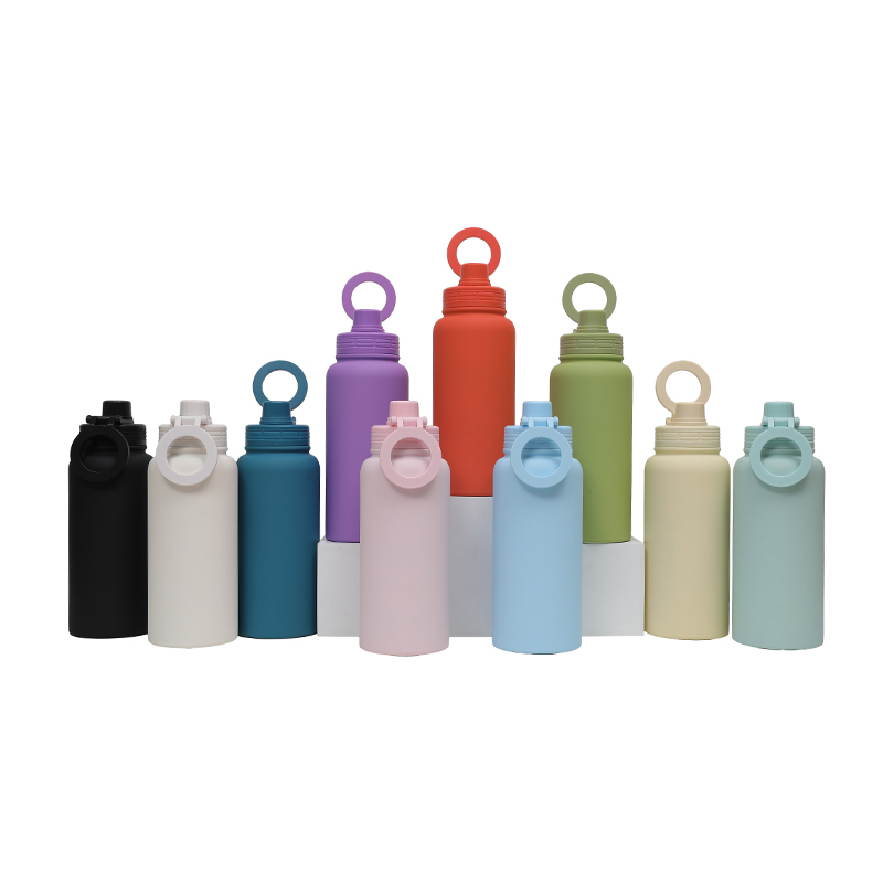 New Mobile Phone Magnetic Bracket Water Bottle Outdoor 1000ML Large Mouth Insulated Bottle Stainless Steel Sports Bottle