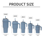 Wholesale Custom 14oz Coffee Car tumbler Cup Water Tumbler With handle And Straw 14oz kid Vacuum Insulated Mug