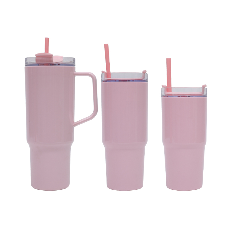 Wholesale BPA free plastic tumblers 40oz Big Capacity Coffee Water Bottle Plastic Tumbler With Handle With Straw