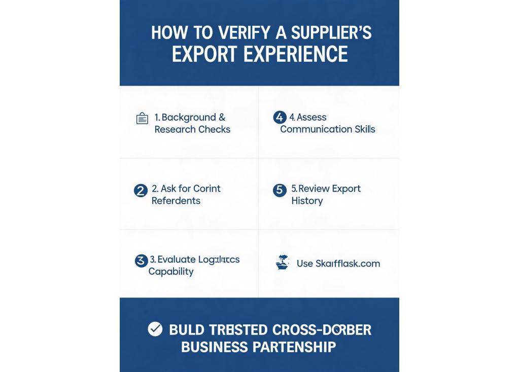 How do I verify a supplier's experience with exporting to my specific region or country?