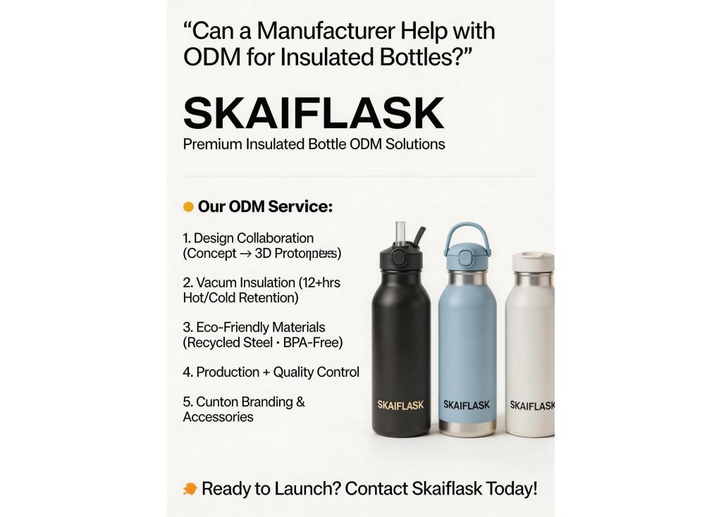 Can a manufacturer help with product design and development (ODM) for a new line of insulated bottles?