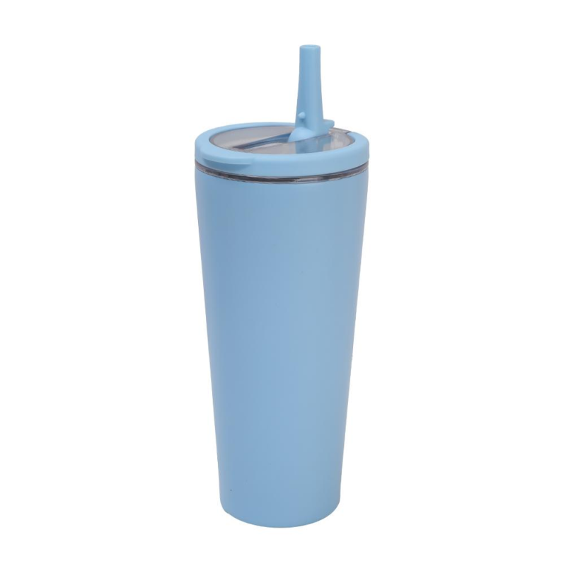 Wholesale double wall 304 stainless steel cup 24oz Vacuum Insulated Tumbler thermal cups coffee mugs with straw handle iced cup