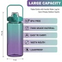 Hot Sales 64oz Plastic Water Bottle With Handle Leak Proof BPA Free Fitness 2L Sports Water Jug for Gym and Outdoor