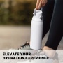 OASE 20oz Double Wall Vacuum Insulated  Stainless Steel Portable Water Bottle With Straw and Pop-up Lid Wholesale