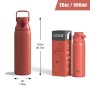 OASE 20oz Double Wall Vacuum Insulated  Stainless Steel Portable Water Bottle With Straw and Pop-up Lid Wholesale