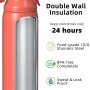 OASE 20oz Double Wall Vacuum Insulated  Stainless Steel Portable Water Bottle With Straw and Pop-up Lid Wholesale