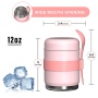 New Design  custom logo Food grade stainless steel vacuum insulated thermos food jar flask lunch container with spoon