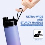 New Design 25 OZ Double Wall Stainless Steel Insulated Vacuum Flask Portable Sports Water Bottle With 2-In-1 Lid