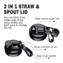 New Design 25 OZ Double Wall Stainless Steel Insulated Vacuum Flask Portable Sports Water Bottle With 2-In-1 Lid