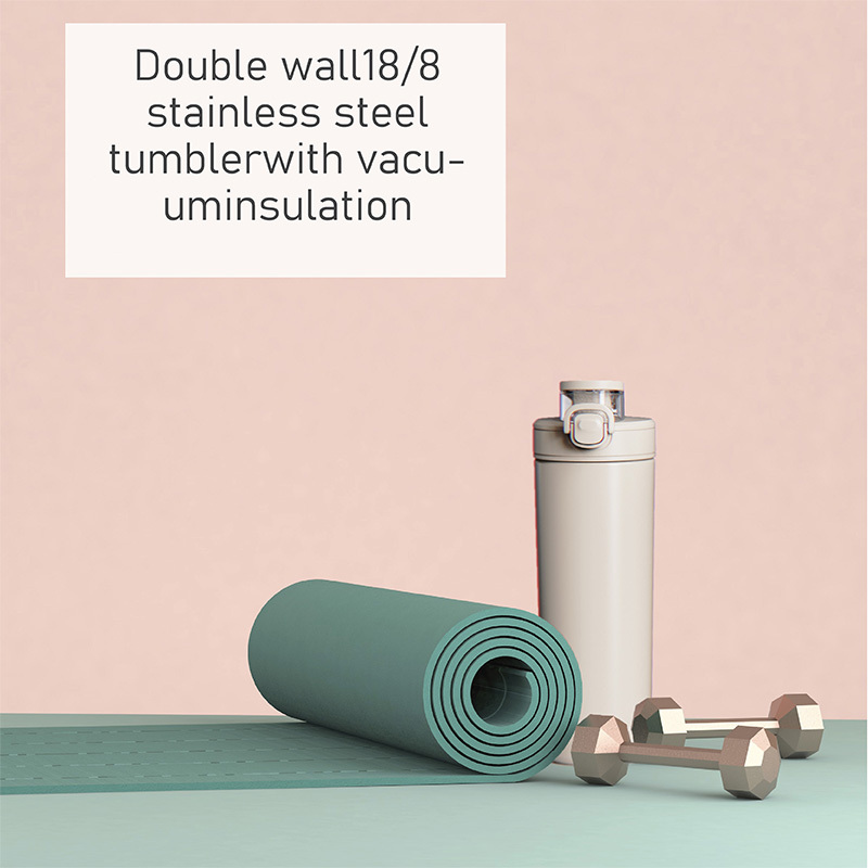 New Design 2-in-1Nozzle BPA Free Outdoor Double Wall Insulated Stainless Steel Portable Water Bottle For Sports