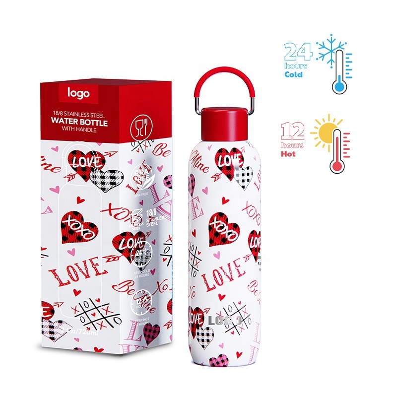 Wholesale Products Eco Friendly BPA Free 24oz Drink Bottle Double Walled Stainless Steel Insulated Portable Travel Water Bottle