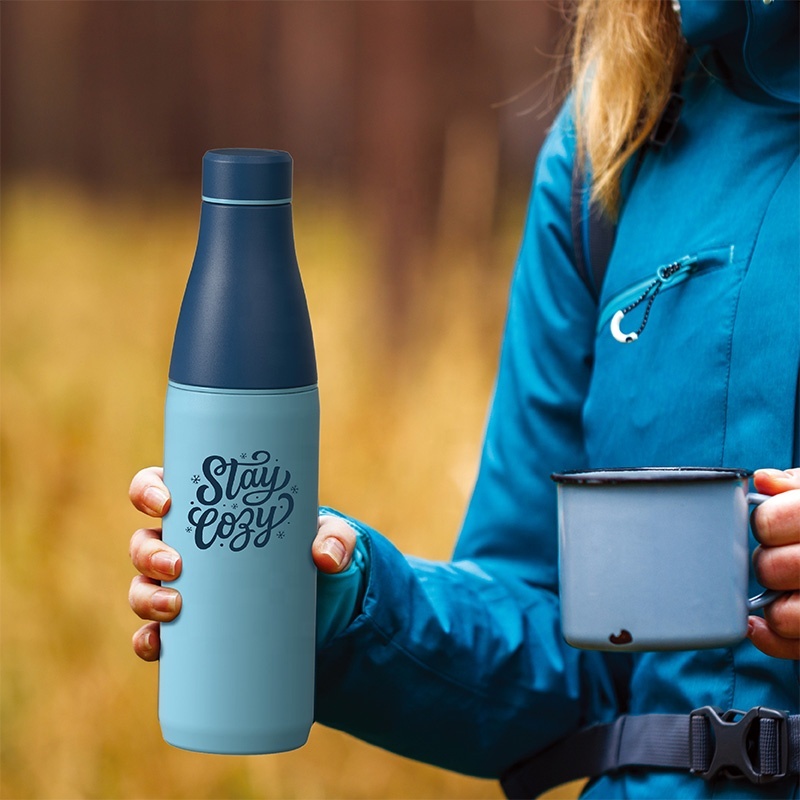 New Design 17oz Insulated Vacuum Double Wall Wide and Small Mouth Stainless Steel Sport Water Bottles