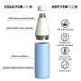 New Design 17oz Insulated Vacuum Double Wall Wide and Small Mouth Stainless Steel Sport Water Bottles
