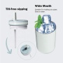 Wholesale Leakproof Double Wall Stainless Steel 12oz  car Tumbler Vacuum Insulated Coffee Mug Water Tumbler with Straw