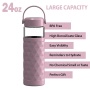 New Arrival 24oz Glass Tumbler Silicone Sleeve Protective Gym Portable Glass Water Bottle