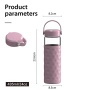 New Arrival 24oz Glass Tumbler Silicone Sleeve Protective Gym Portable Glass Water Bottle