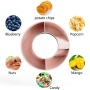 Hot Sales Reusable 3 compartment Snack Tray Platter silicone snack ring snack bowlsl for tumbler cup 40 oz with handle