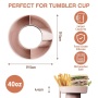 Hot Sales Reusable 3 compartment Snack Tray Platter silicone snack ring snack bowlsl for tumbler cup 40 oz with handle