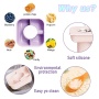 Hot Sales Reusable 3 compartment Snack Tray Platter silicone square snack bowlsl for tumbler cup 40 oz with handle