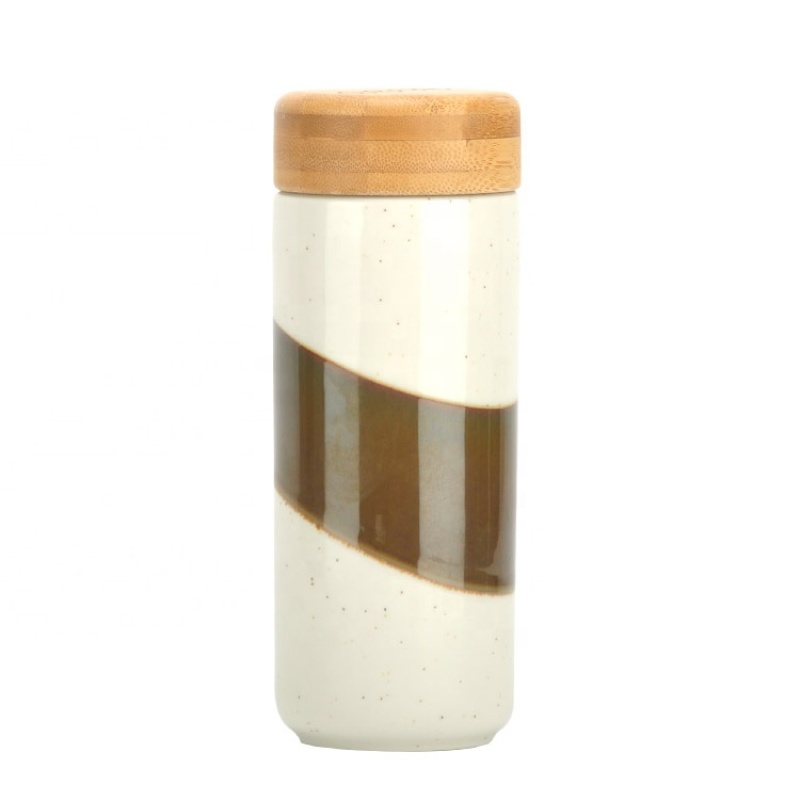 Quality Guaranteed factory supply ceramic office tumbler with lid
