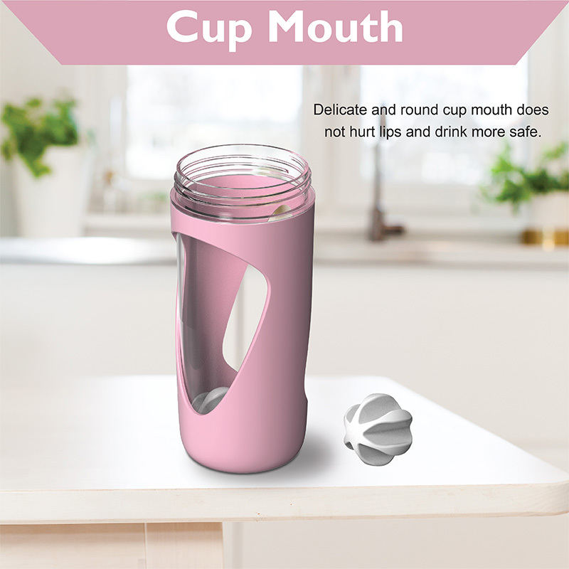 28 OZ Plastic Shaker Bottle for Protein Mixes BPA Free Leakproof Portable Clear Shaker Cups for Gym