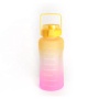 Sport Portable Bpa Free Leakproof Motivational Large Capacity Frosted Plastic Water Bottles