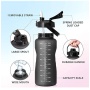 Sport Portable Bpa Free Leakproof Motivational Large Capacity Frosted Plastic Water Bottles