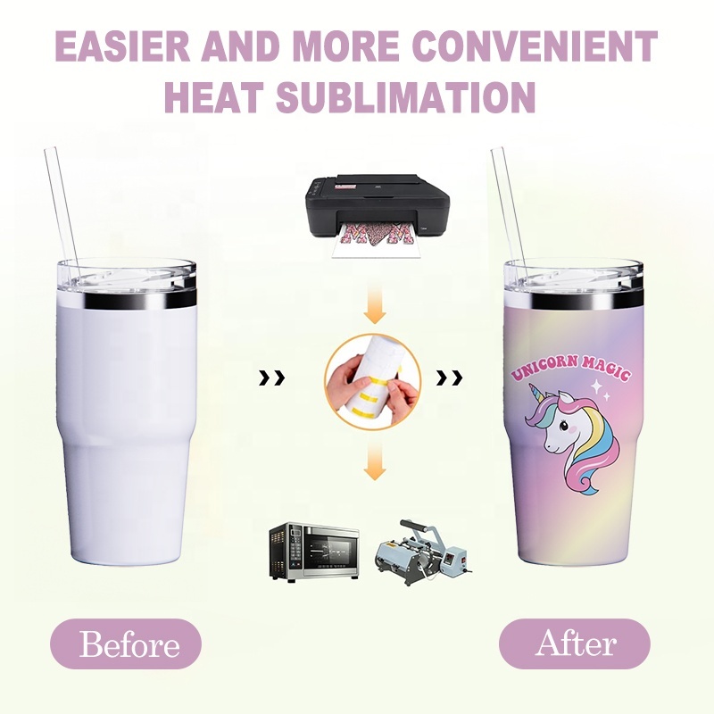 24oz sublimation tumblers wholesale stainless steel Double Wall Vacuum Insulated tumbler With Lid and Straw
