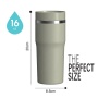 New Design 17 Oz Double Wall Vacuum Insulated Spill Proof  Travel Coffee Mug Stainless Steel Cup with 360°Drinking Lid