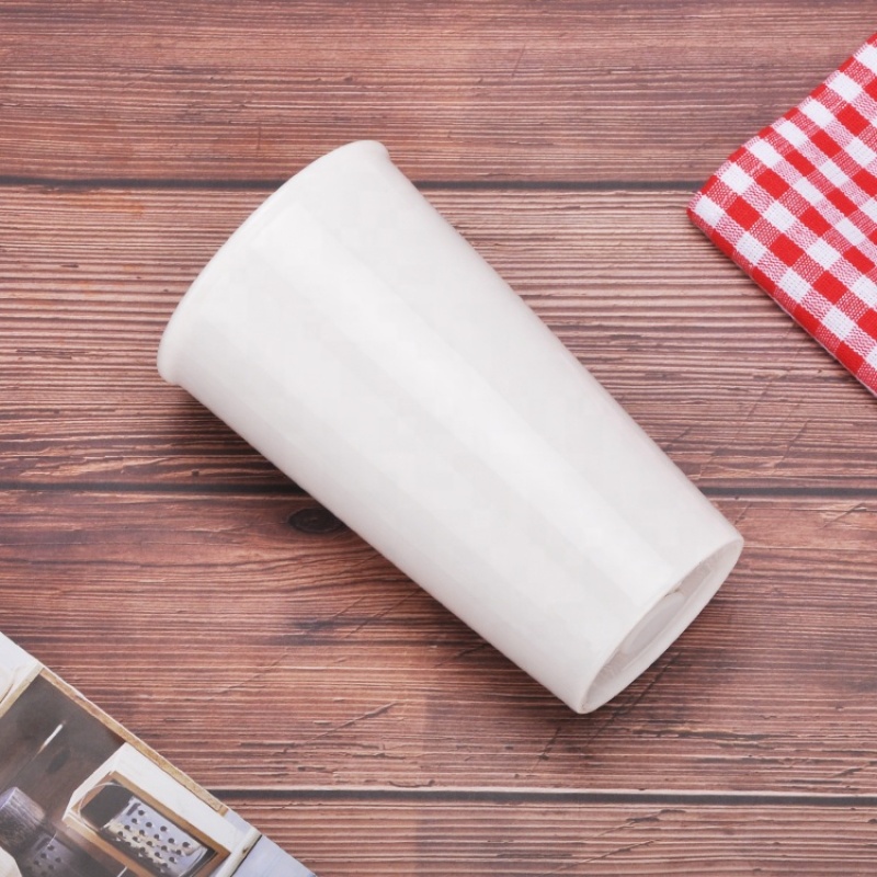 Sublimation Blanks Ceramic travel white Coffee Mug with Splash-proof Slider Lid