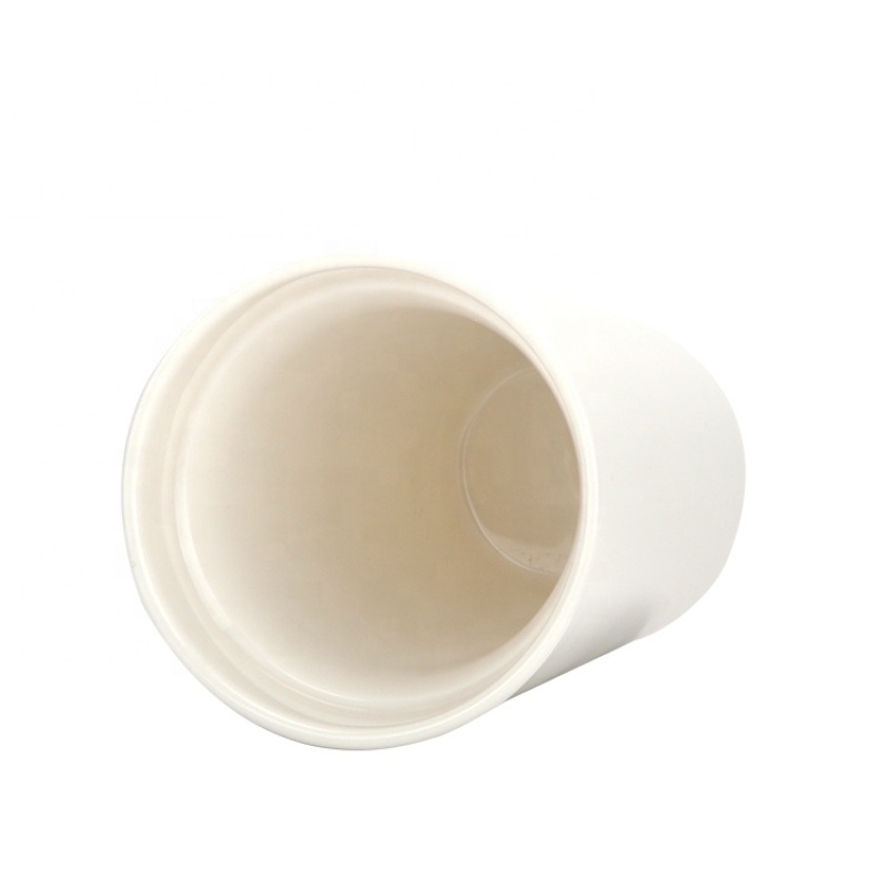 Sublimation Blanks Ceramic travel white Coffee Mug with Splash-proof Slider Lid