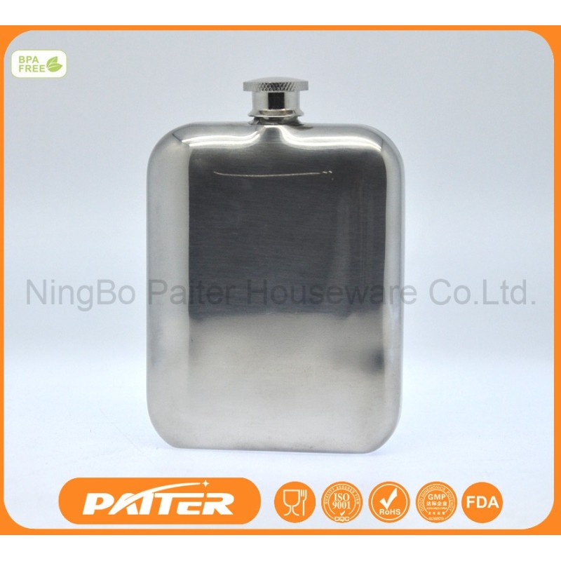 New product factory directly 6 oz stainless steel hip flask