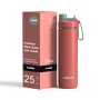25oz BPA Free Double Wall Vacuum Insulated  Stainless Steel Outdoor Portable Water Bottle with 2-in-1 Lid