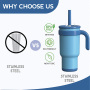 Wholesale Product 18oz Coffee Mug Double Wall Insulated Stainless Steel Tumbler with Handle