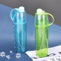new product custom logo  Spray drinking Two purposes plastic water bottle
