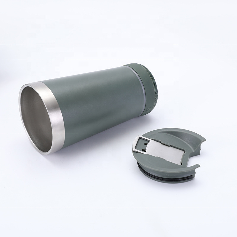 Smart Bluetooth audio beer mug Stainless steel thermos cup with bottle opener Car cup