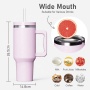 RTS 40oz Sublimation Adventure Tumbler Mugs With Handle Stainless Steel  40 oz Travel Coffee Water Bottles