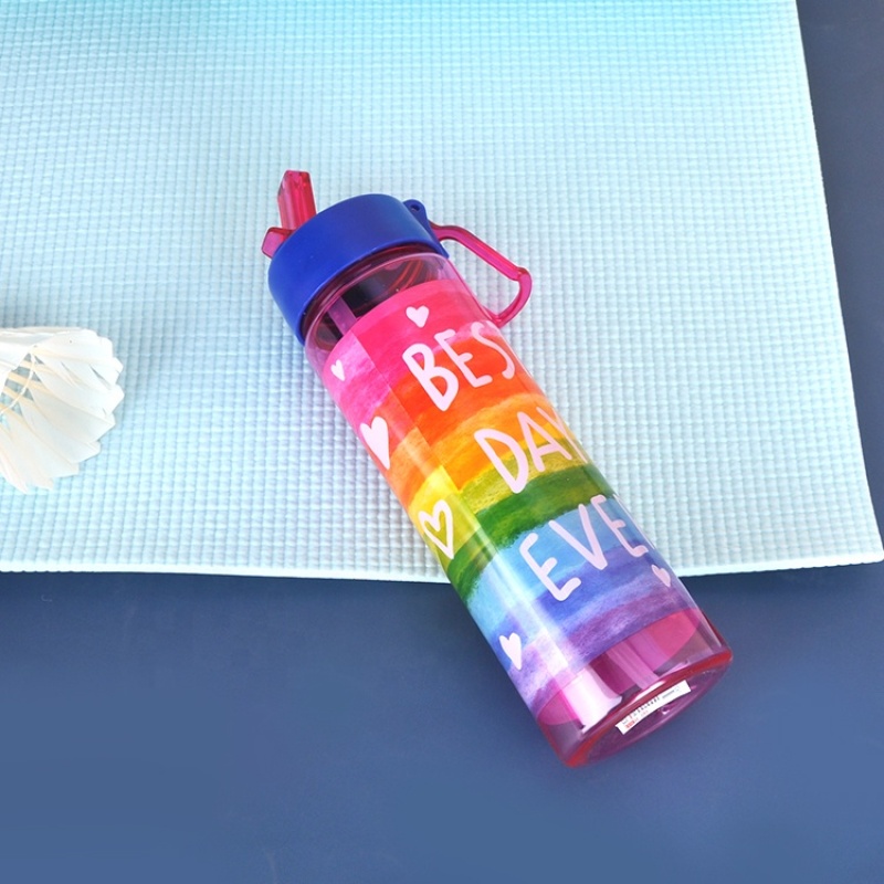 New Design Bpa-free Sports Sippy Portable colorful Plastic drinking Bottle