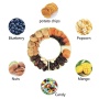 Hot Sales Reusable 3 compartment Snack Tray Platter silicone snack ring snack bowlsl for tumbler 40 oz Accsessores