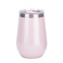 Wholesale different colors double wall insulated stainless steel wine tumbler cup with lid