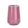 Wholesale different colors double wall insulated stainless steel wine tumbler cup with lid