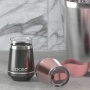 Wholesale different colors double wall insulated stainless steel wine tumbler cup with lid
