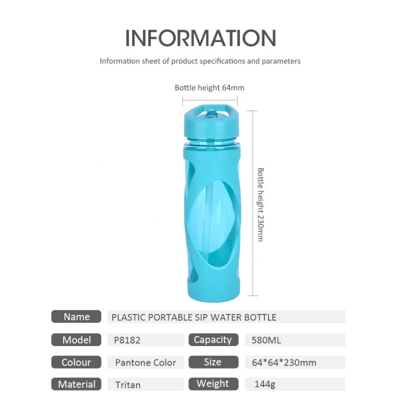 New Design Bpa-free Sports Sippy Portable Plastic  drinking Water Bottle