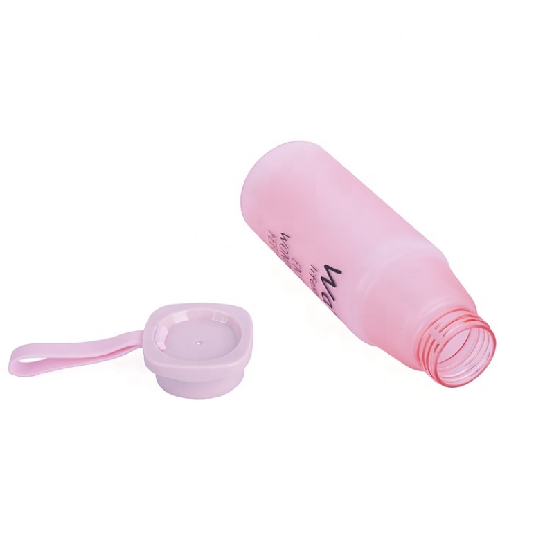 Plastic New Design Silicone Lifting Rope Tritan Frosted Bottle