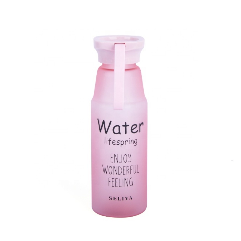 Plastic New Design Silicone Lifting Rope Tritan Frosted Bottle